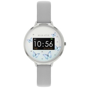Reflex Active, Grey Strap, Grey & Blue Butterfly Series 03 (RA03-2123)